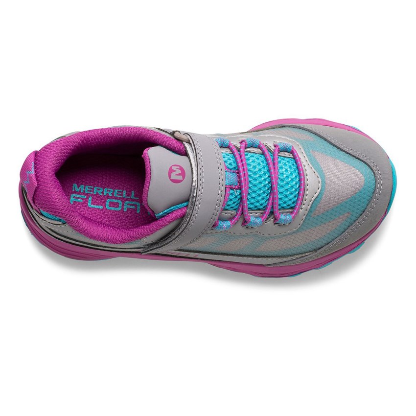 Basket Merrell Moab Speed Low A/C Waterproof Grise/Rose Enfant | E.C.JLGG